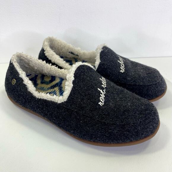 Spenco Footware Dreamy Slipper Classic Rest, Relax, Recharge Gray Women's Sz 7B - Picture 11 of 12